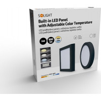LED mini panel CCT, prisadený, 12W, 900lm