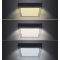 LED mini panel CCT, prisadený, 24W, 1800lm