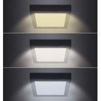 LED mini panel CCT, prisadený, 24W, 1800lm