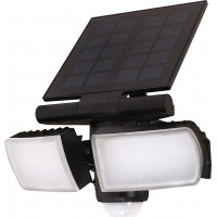 LED solárne osvetlenie so senzorom, 8W, 600lm, Li-on, čierna