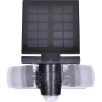 LED solárne osvetlenie so senzorom, 8W, 600lm, Li-on, čierna