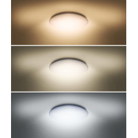 LED stropné svetlo Plain, 3CCT, 24W, 1920lm