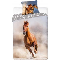 Bavlnené obliečky HORSES Hnedák - 160x200 cm