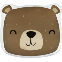 Tvarovaný vankúš TEDDY BEAR Medveď 38 cm - hnedý