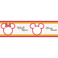 Detská samolepiaca bordúra DISNEY - Minnie a Mickey, 10x500 cm