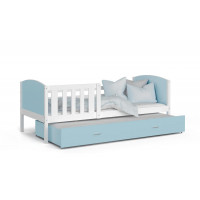 Detská posteľ s prístelkou TAMI R2 - 200x90 cm - modro-biela