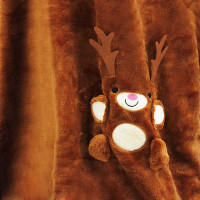 Deka prehoz MIKO Jeleň 100x80 cm - hnedá