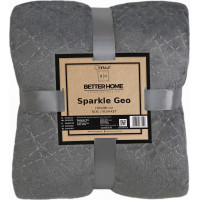 Deka prehoz SPARKLE GEO 150x200 cm - šedá