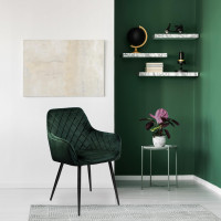 Zelené designové kreslo HAVANA