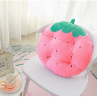 Tvarovaný vankúš YUMMY Jahoda 35 cm - ružový