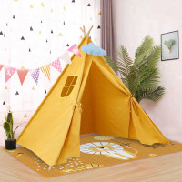 Detský stan TEEPEE 120x120x160 cm - žltý