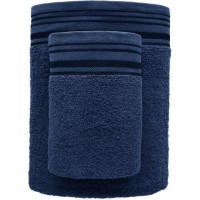 Bavlnený uterák DAVE - 50x90 cm - 400g/m2 - tmavomodrý