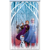 Detský záves DISNEY - FROZEN 2 - Elsa s priateľmi v jesennom lese - 140x245 cm