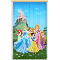 Detský záves DISNEY - Princezné v prekrásnej záhrade - 140x245 cm