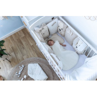 BUBABA Súprava do postieľky Sleep Guardian 12dielna - béžová