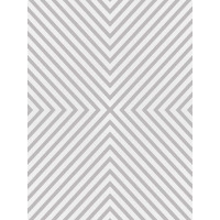 Penový koberec FUSION Geometric 120x160 cm - biely/sivý