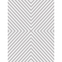 Penový koberec FUSION Geometric 120x160 cm - biely/sivý