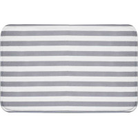 Penová kúpeľňová predložka MARTIN Stripes 38x58 cm - šedá/biela