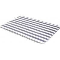 Penová kúpeľňová predložka MARTIN Stripes 38x58 cm - šedá/biela