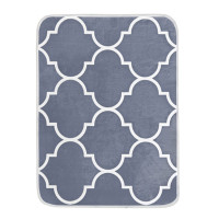 Penový koberec NOVIA Maroko 120x160 cm - šedý/biely