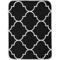 Penový koberec NOVIA Maroko 120x160 cm - čierny/biely