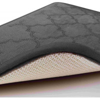 Penová kúpeľňová predložka NOVIA DIAMOND 40x60 cm - šedá