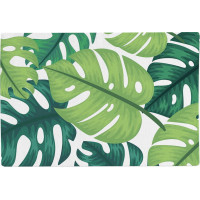 Penová kúpeľňová predložka PALMERAS 38X58 cm - zelené listy