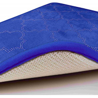 Penová kúpeľňová predložka NOVIA DIAMOND 40x60 cm - tmavo modrá