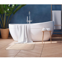 Penová kúpeľňová predložka GRACE FRAME 40x60 cm - krémová