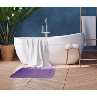 Penová kúpeľňová predložka GRACE FRAME 40x60 cm - fialová