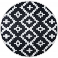 Kusový koberec PERSA 120 cm - čierny