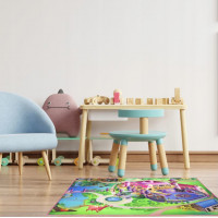 Detský koberec LITTLE HIPPO - 112x75 cm - Zámok princeznej