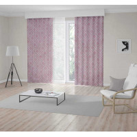 Dizajnový záves s krúžkami JANE Premium 140x250 cm - ružový