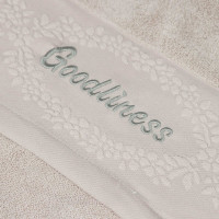 Bavlnený uterák GOODLINESS 34x74 cm - béžový