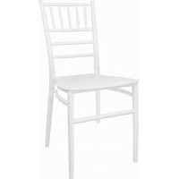 Jedálenská stolička LEO - biela