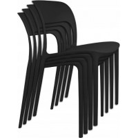 Jedálenská stolička CONNOR - čierna