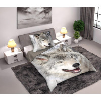 Bavlnené obliečky WILD Vlk- 160x200 cm