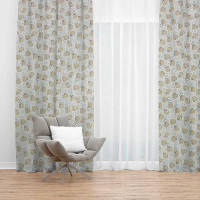 Dekoračný záves s riasiacou páskou LENOCHOD 135x250 cm - béžový