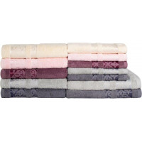 Bavlnený uterák AUTUMN IV - 50x90 cm - 500g/m2 - ružový