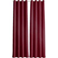 Dizajnový záves s krúžkami PAOLA PREMIUM VELVET 140x260 cm - bordó
