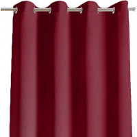 Dizajnový záves s krúžkami PAOLA PREMIUM VELVET 140x260 cm - bordó