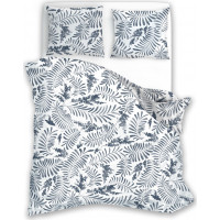 Bavlnené obliečky ELEGANT Flowers - biele / šedé - 160x200 cm