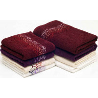 Bavlnený uterák BLOOM - 50x90 cm - 500g/m2 - červený