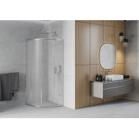 Sprchovací kút MAXMAX MEXEN RIO mat - štvrťkruh 90x90 cm, 863-090-090-01-30
