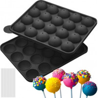 Silikónová forma na pečenie cakepops + 20 špajlí