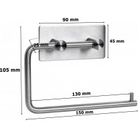 Strieborný držiak toaletného papiera BOZAN