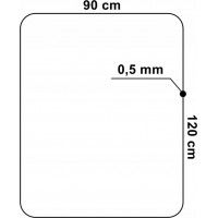 Ochranná podložka pod stoličku 120 x 90 cm - čierna