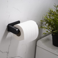 Čierny držiak na toaletný papier CELES