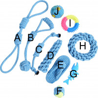 Súprava hračiek pre psov BALTO -10 kusov