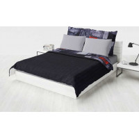 Prikrývka na posteľ VOYAGE London 220x240 cm - šedý/čierny